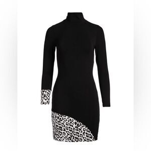 ALICE + OLIVIA | Delora Long-Sleeve Turtleneck Mini Dress | 4